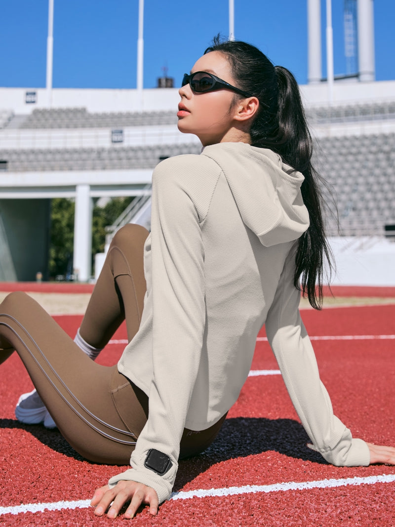 RX グリッドフリース パーカー