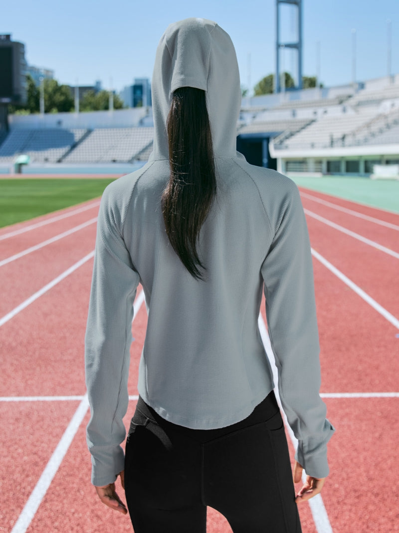 RX グリッドフリース パーカー