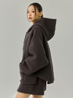 シェルパ オーバーフィット パーカー