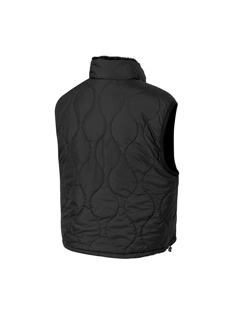 キルティング ソフトファー リバーシブル ベスト