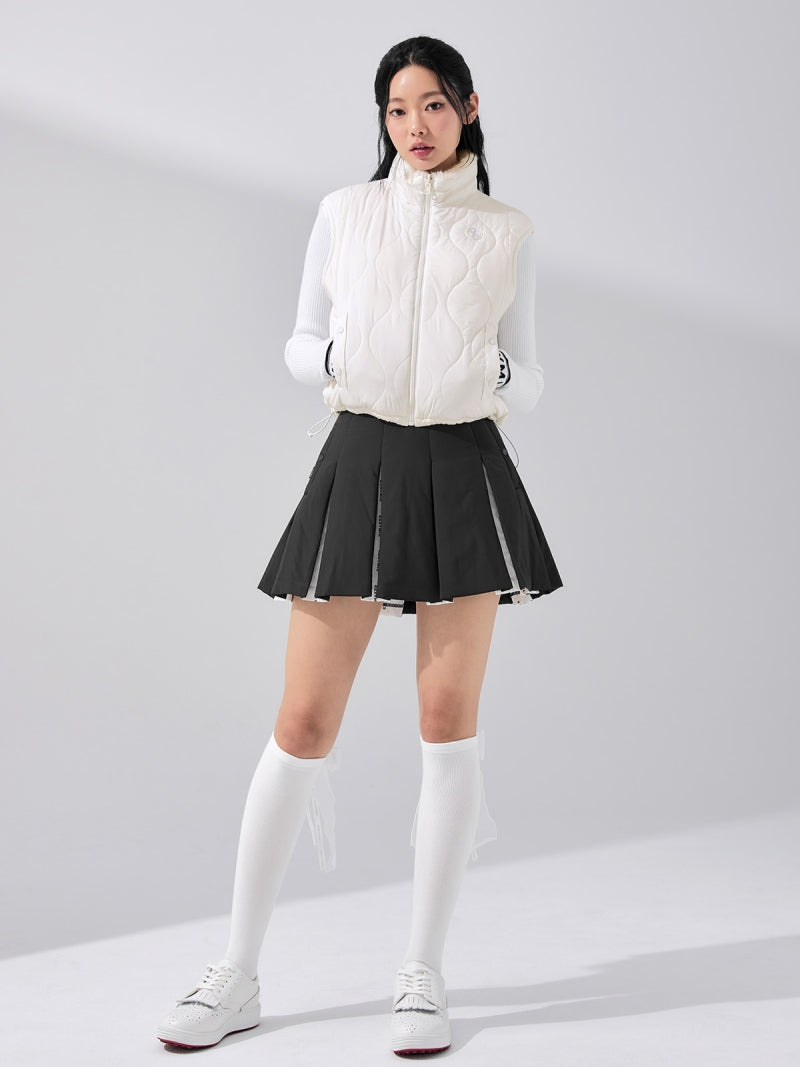 キルティング ソフトファー リバーシブル ベスト