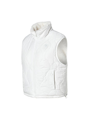 キルティング ソフトファー リバーシブル ベスト