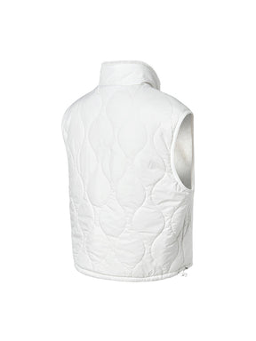 キルティング ソフトファー リバーシブル ベスト