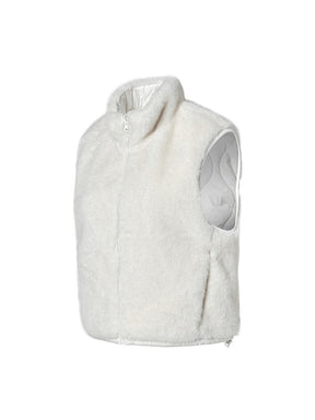 キルティング ソフトファー リバーシブル ベスト