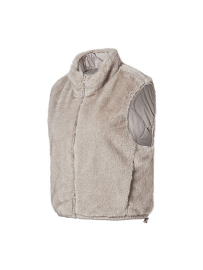 キルティング ソフトファー リバーシブル ベスト