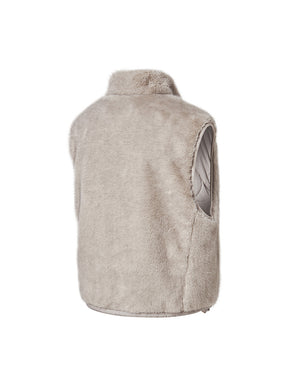 キルティング ソフトファー リバーシブル ベスト