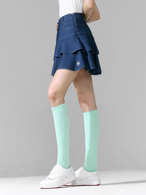滑り止め付き メッシュ フレッシュ ハイソックス