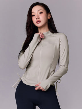 サイドシャーリング 2WAY ジップアップ ジャケット