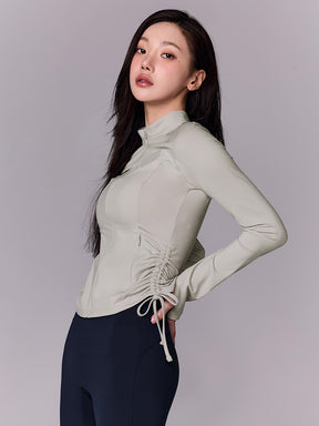 サイドシャーリング 2WAY ジップアップ ジャケット