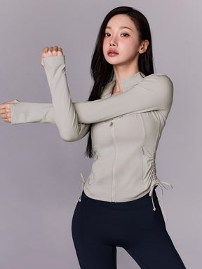 サイドシャーリング 2WAY ジップアップ ジャケット