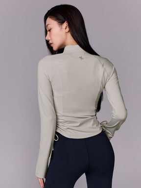 サイドシャーリング 2WAY ジップアップ ジャケット