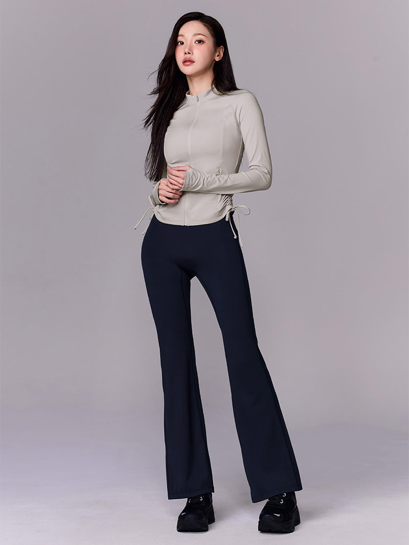 サイドシャーリング 2WAY ジップアップ ジャケット