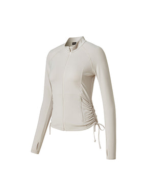 サイドシャーリング 2WAY ジップアップ ジャケット