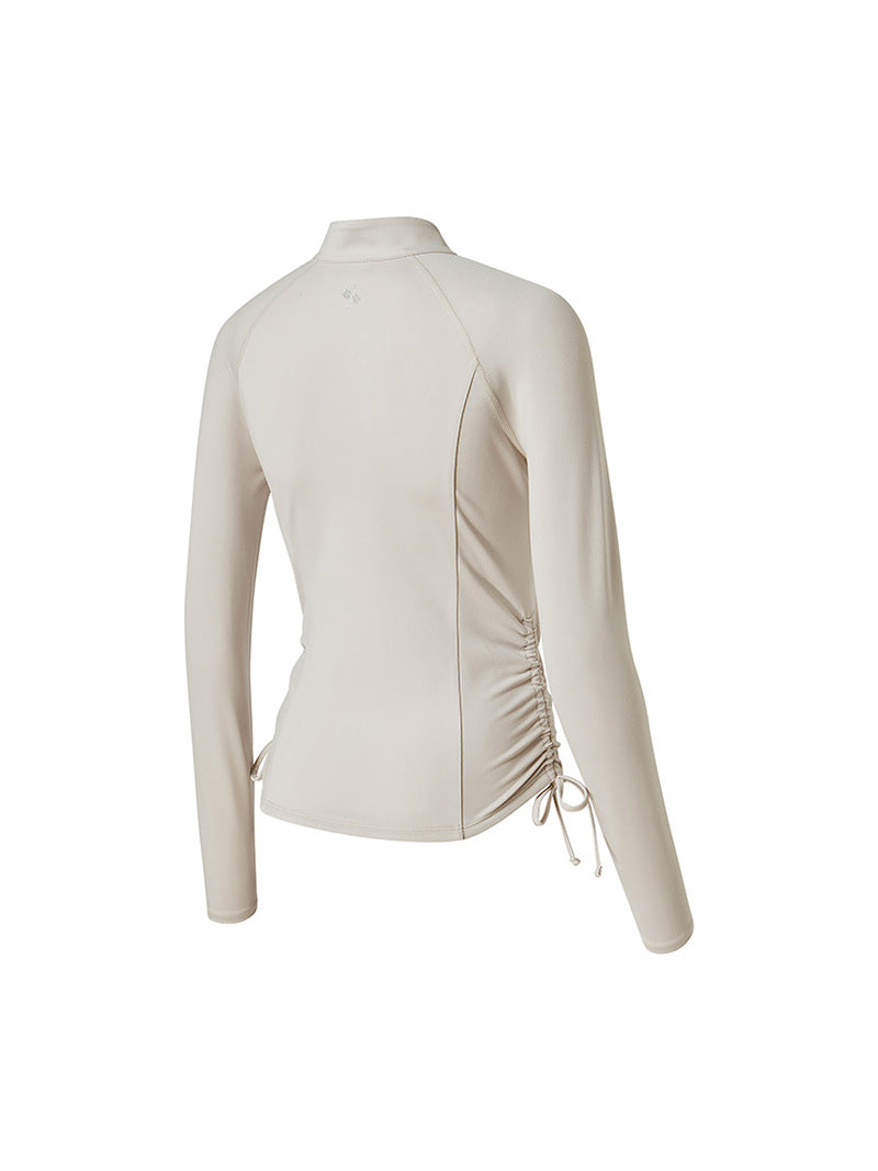 サイドシャーリング 2WAY ジップアップ ジャケット