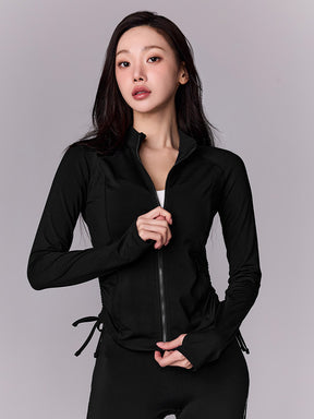 サイドシャーリング 2WAY ジップアップ ジャケット