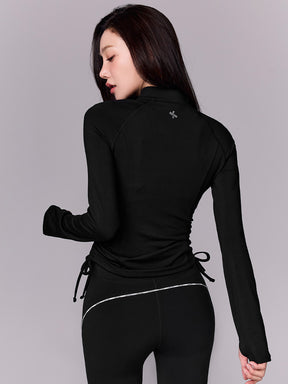 サイドシャーリング 2WAY ジップアップ ジャケット