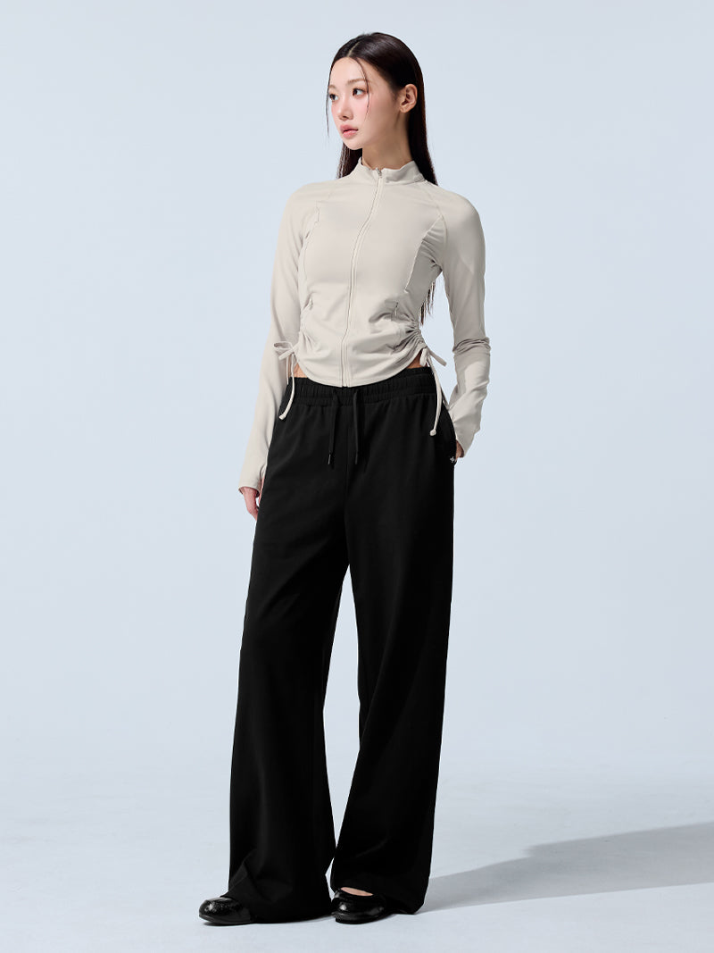 サイドシャーリング 2WAY ジップアップ ジャケット