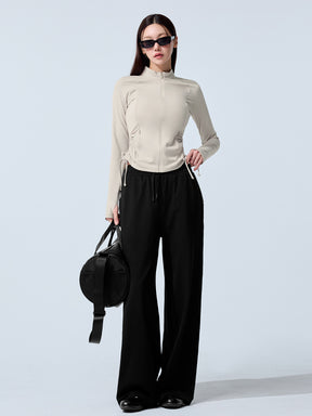 サイドシャーリング 2WAY ジップアップ ジャケット