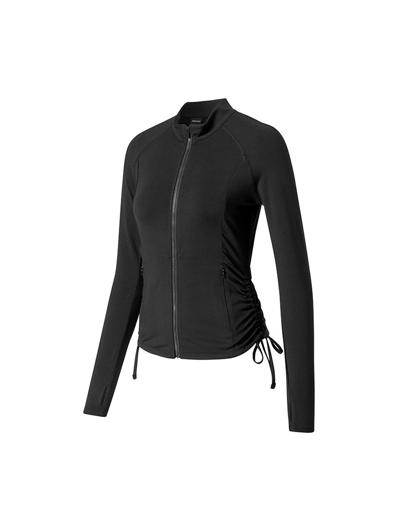 サイドシャーリング 2WAY ジップアップ ジャケット