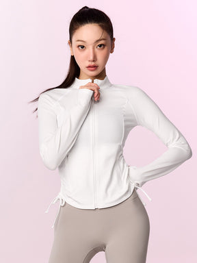 サイドシャーリング 2WAY ジップアップ ジャケット