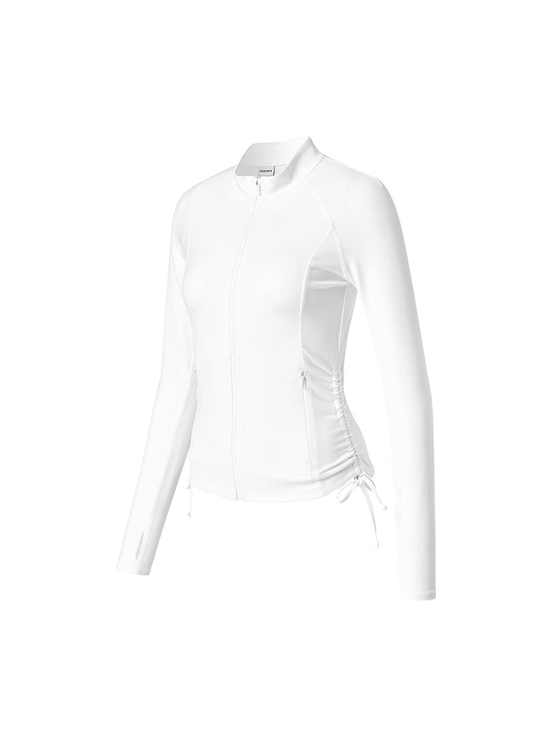 サイドシャーリング 2WAY ジップアップ ジャケット