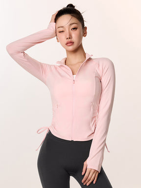 サイドシャーリング 2WAY ジップアップ ジャケット