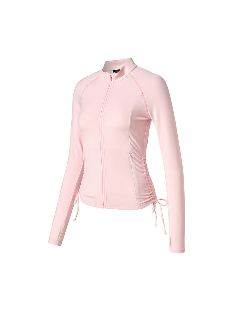 サイドシャーリング 2WAY ジップアップ ジャケット