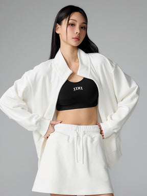 ソフトコットン ハイネック ジップアップ (単品)