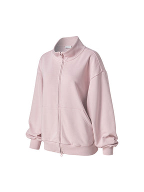 ソフトコットン ハイネック ジップアップ (単品)