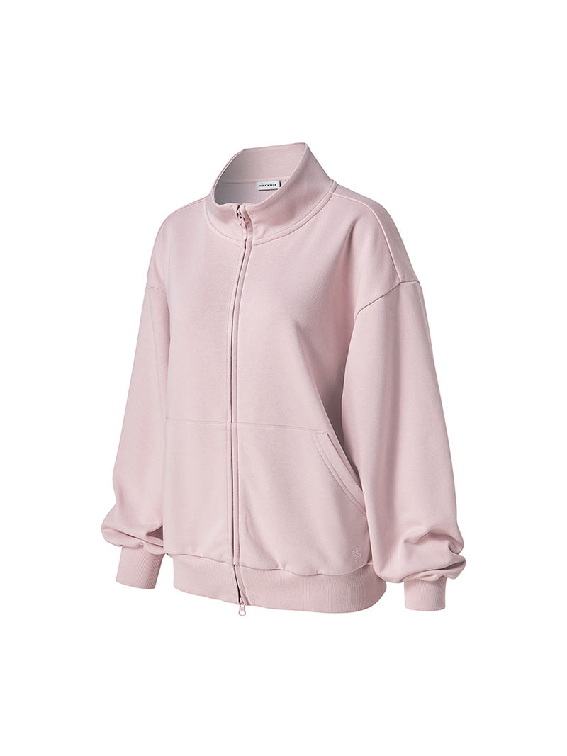 ソフトコットン ハイネック ジップアップ (単品)