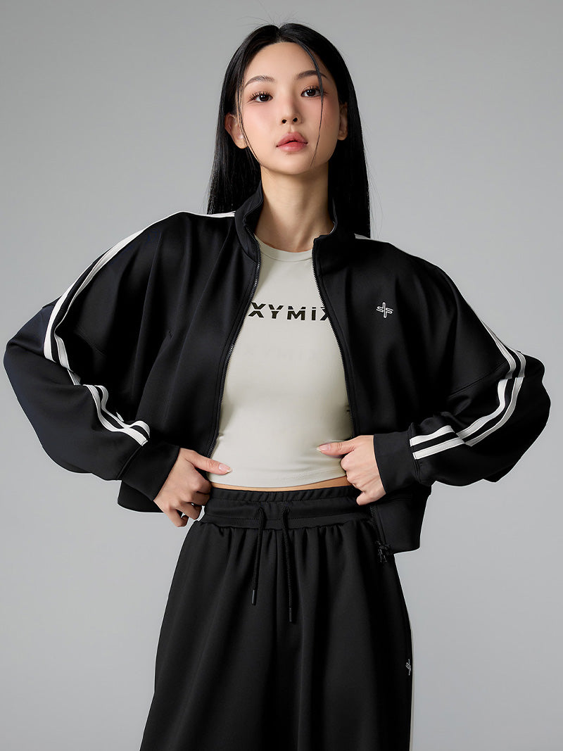 モア トラックライン ジップアップジャケット