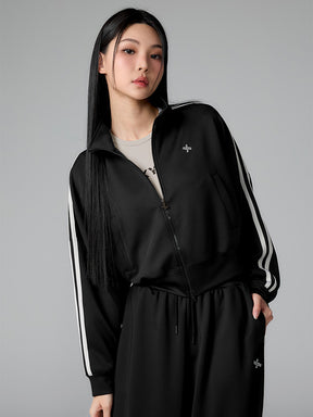 モア トラックライン ジップアップジャケット