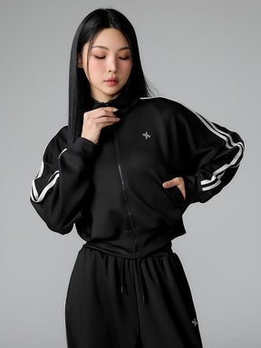 モア トラックライン ジップアップジャケット