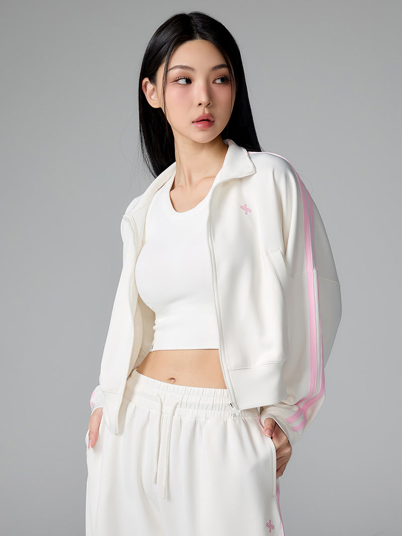 モア トラックライン ジップアップジャケット