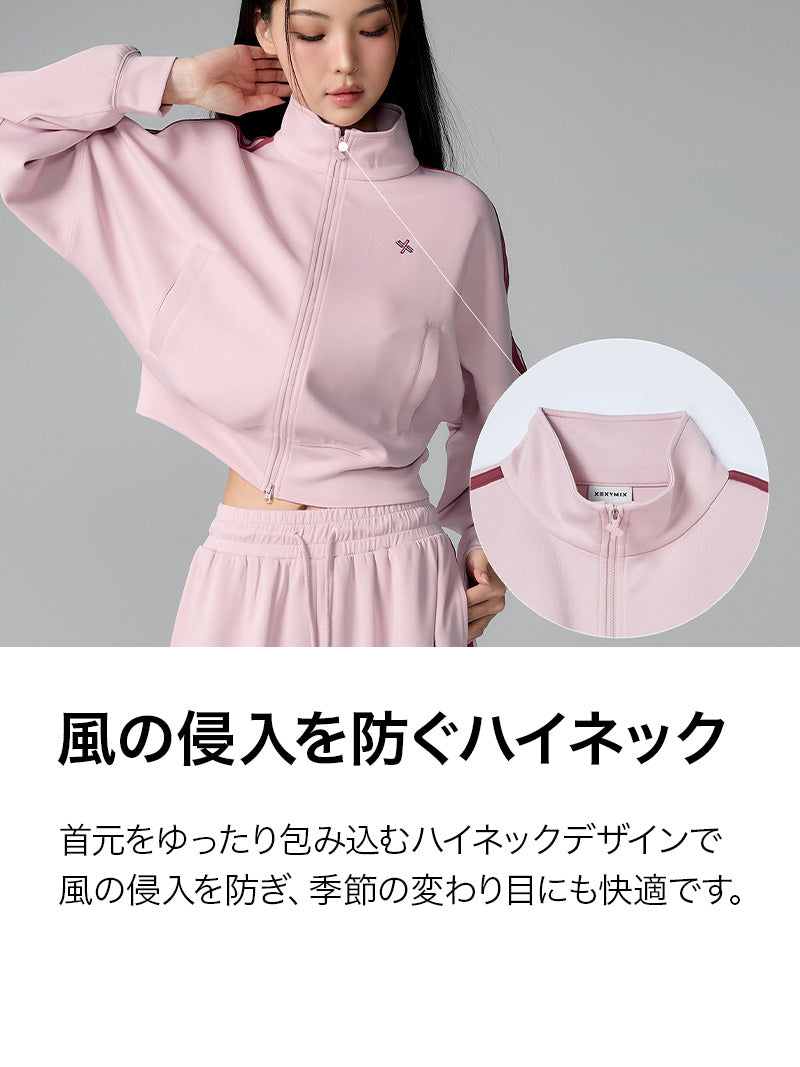 【SET】モア トラックライン ジップアップ & ワイドパンツ