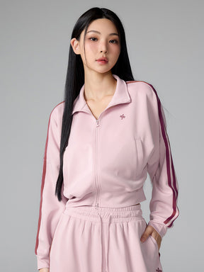 モア トラックライン ジップアップジャケット