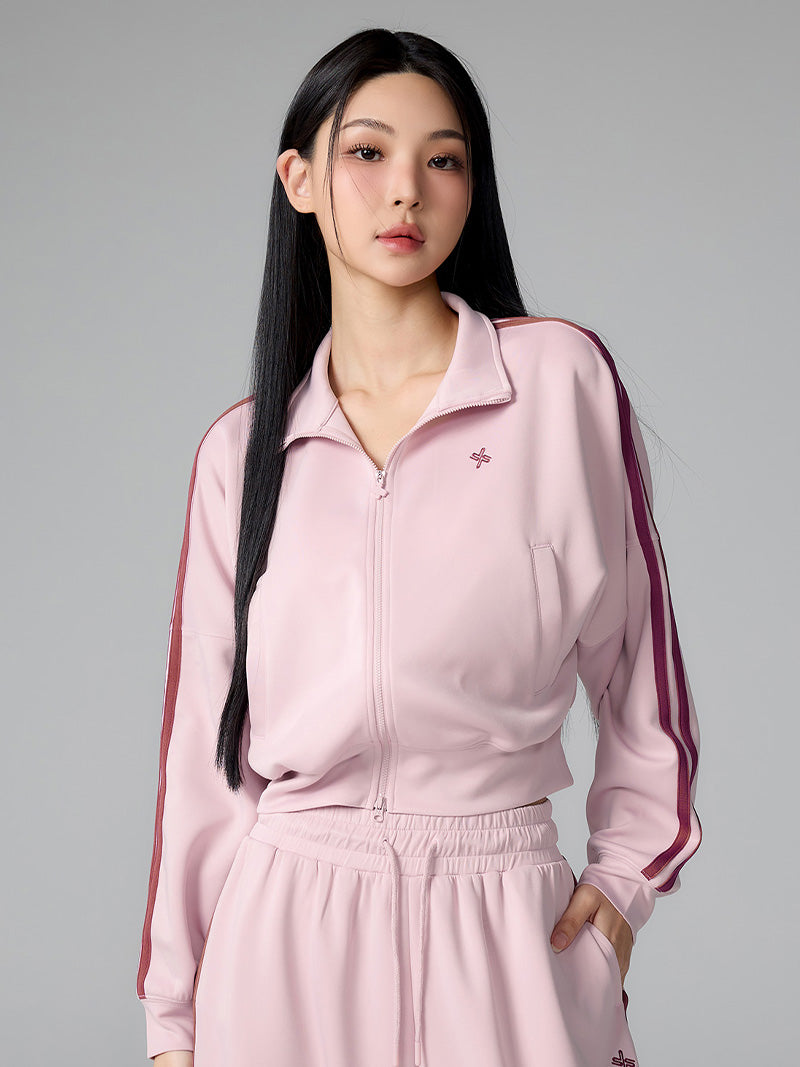 モア トラックライン ジップアップジャケット