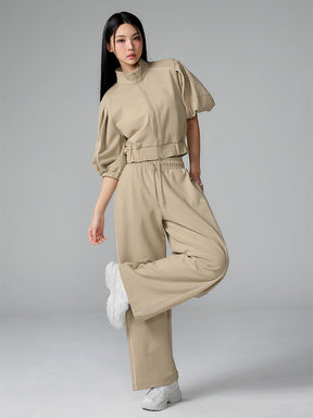 パイピングライン入り ハイネック ジップアップ (単品)