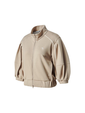 パイピングライン入り ハイネック ジップアップ (単品)