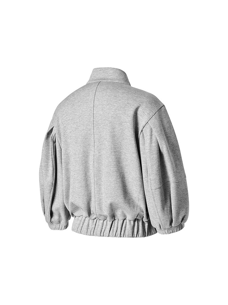 パイピングライン入り ハイネック ジップアップ (単品)