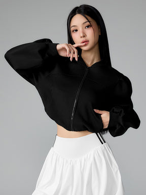 ボリュームパフ ジップアップ ジャケット