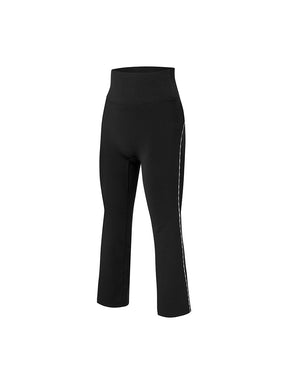 コンフォートファイン ロゴ入り パイピング フレアレギンス (単品)