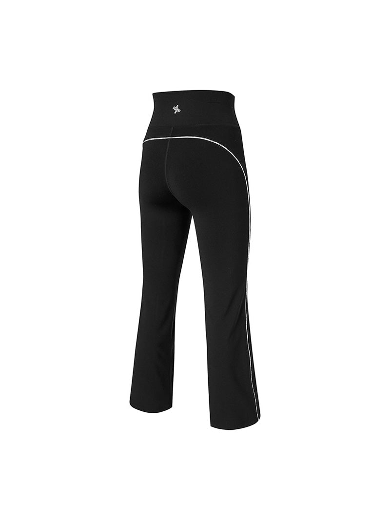 コンフォートファイン ロゴ入り パイピング フレアレギンス (単品)