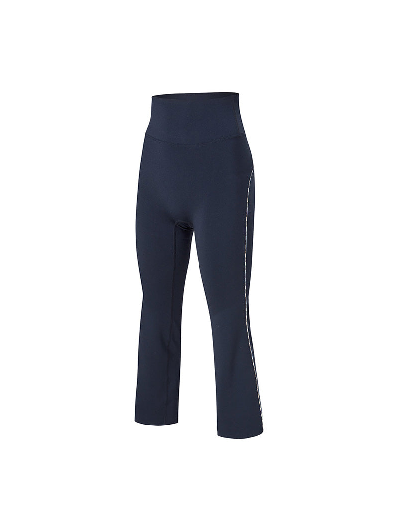 コンフォートファイン ロゴ入り パイピング フレアレギンス (単品)