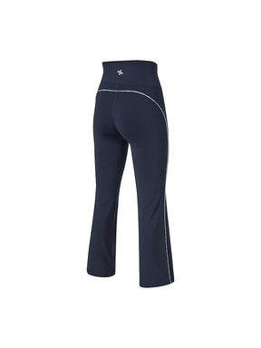 コンフォートファイン ロゴ入り パイピング フレアレギンス (単品)