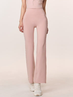 コンフォートファイン ロゴ入り パイピング フレアレギンス (単品)