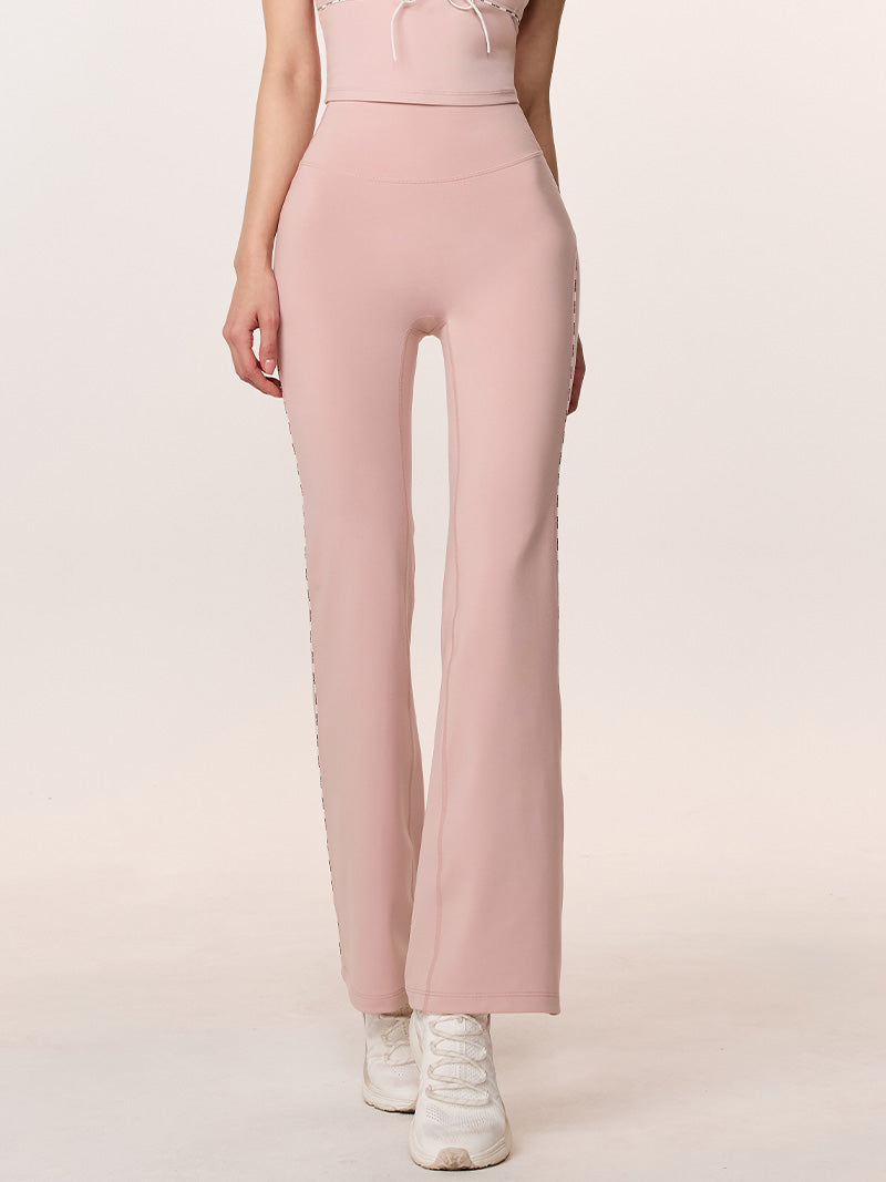 コンフォートファイン ロゴ入り パイピング フレアレギンス (単品)