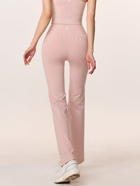 コンフォートファイン ロゴ入り パイピング フレアレギンス (単品)