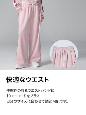 【SET】モア トラックライン ジップアップ & ワイドパンツ