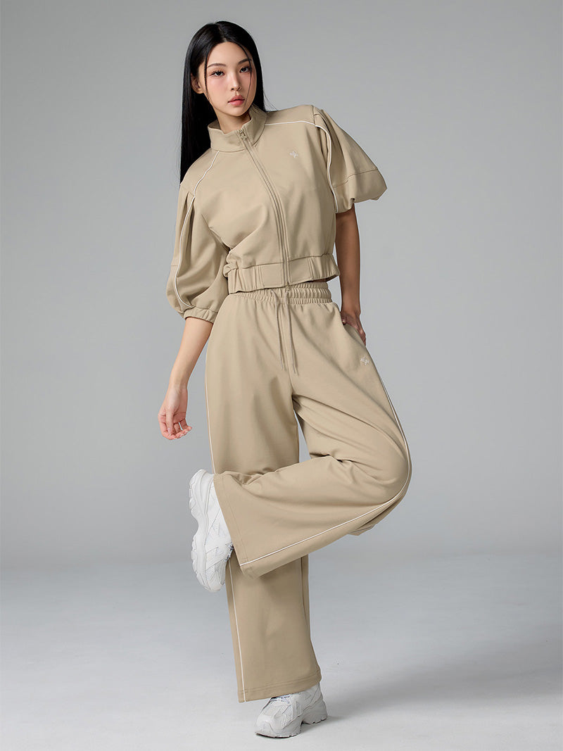 パイピングライン バルーン ワイドパンツ (単品)